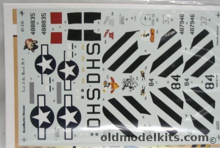 Aero Master 1/48 P-47N Last of the Breed Pt 1 1/48 Decals, 48-356 plastic model kit